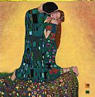 Gustav Klimt Kiss II painting